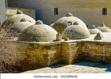 Azerbaijan, Baku, Roof Of An Old Steam Bath, Hammam, Caucasus, Middle East