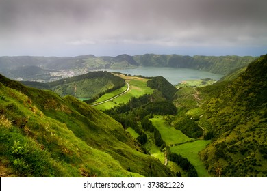 Azores, Volcanic Lake Sete Cidades In Sao Miguel Island