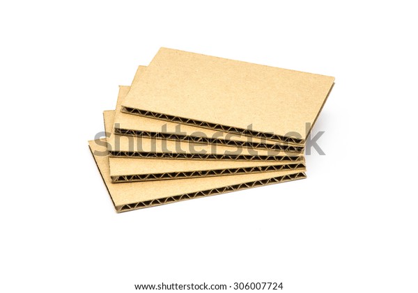 B Flute Corrugated Sheets Cardboard Stock Photo (Edit Now) 306007724