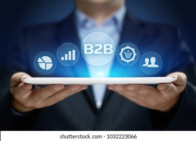 B2B Business Company Commerce Technology Marketing Concept.