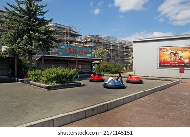                   Babelsberg Potsdam Germany - April 29 2022 Movie Studio Bumper Cars For Fun           