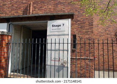                   Babelsberg Potsdam Germany - April 29 2022 Movie Studio Stage 7 Door Open           