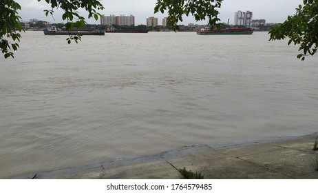 Babughat Ganga Riverside Kolkata India