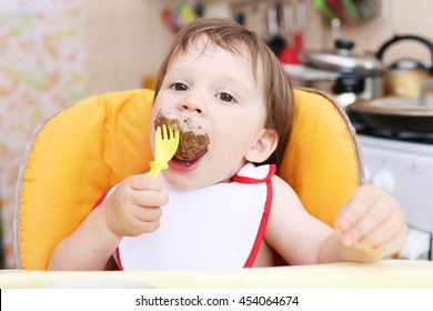 Baby Age Of 20 Months Eating Meat