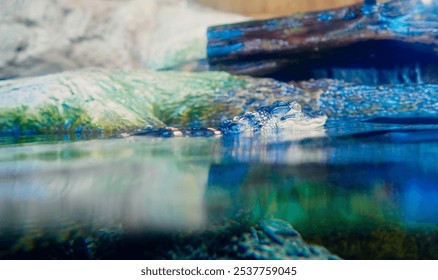 baby alligator rest in water - Powered by Shutterstock