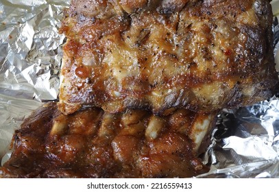 Baby Back Pork Ribs ( Close Up )