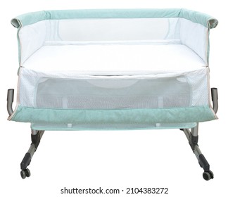 Baby Bassinet Travel Cot Co-sleeper, Isolated Over White