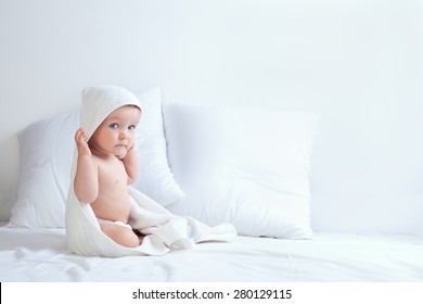 Baby In Bathrobe