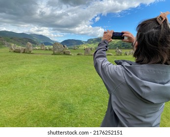 Baby Boomer Uses Latest Technology To Take A Picture Of Ancient Stone Circle In Keswick, UK Called Castlerigg.