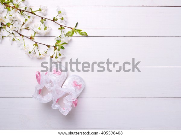 booties with flowers on them