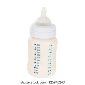 Baby Bottle Milk On Blue Background Stock Photo 1710361453 | Shutterstock