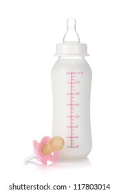 Baby Bottle Milk Girl Isolated On Stock Photo (Edit Now) 119817478