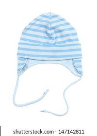 Baby Boy Blue Hat Isolated On White Background