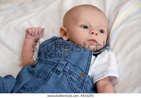 infant boy blue jeans