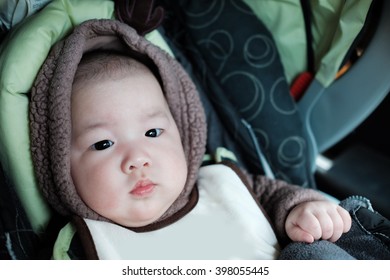 Baby Boy In Carseat