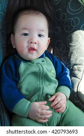 Baby Boy In Carseat