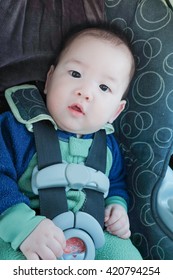 Baby Boy In Carseat