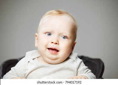 Baby Boy Confused Face Expression Portrait Stock Photo 794017192 ...