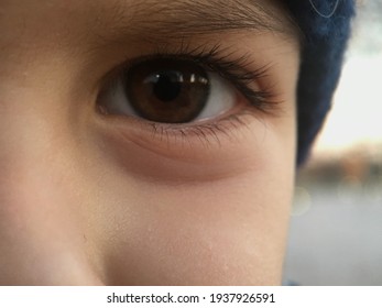 Baby Boy Eyes Close Up