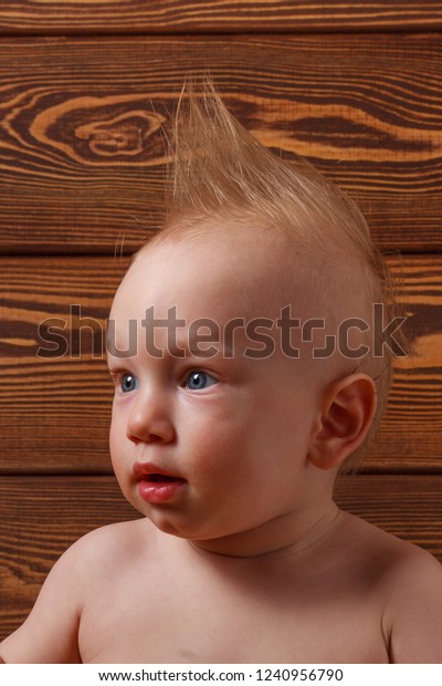 Baby Boy Mohawk Hairstyle On His Stock Photo Edit Now
