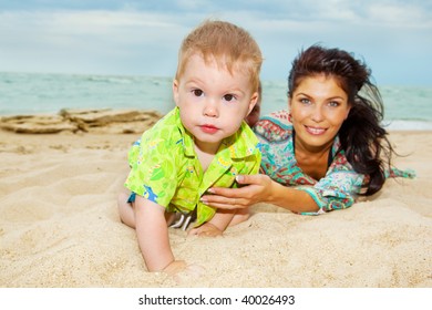 Baby Boy Playing In The Sand Stock Image Image Of Outdoors Play