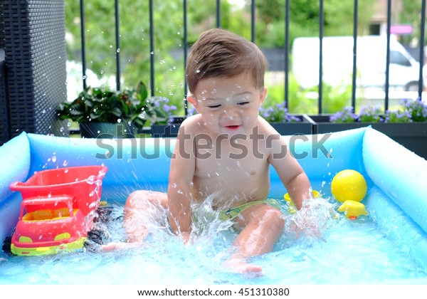 Baby Boy Pool Stock Photo 451310380 | Shutterstock