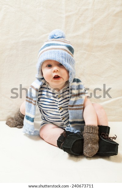 baby boy winter hat and gloves