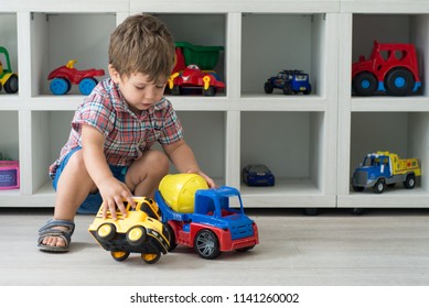 Baby Boy Toy Car Kindergarten Background Stock Photo 1141260002 ...