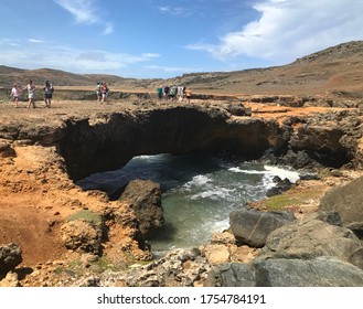 Baby Bridge Erosion Rock Formation In Aruba