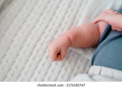 Baby Cam On A Knitted Blanket