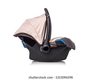 Baby Car Seat Isolated On White Background