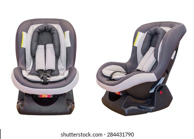 Baby Car Seat Isolated On White Background