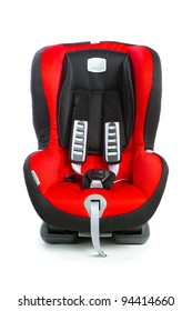 Baby Car Seat, Isolated On White