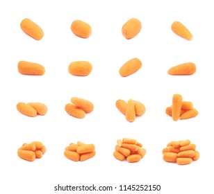 Baby Carrots Isolated