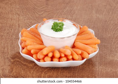 Baby Carrots With Ranch Dressing Dip