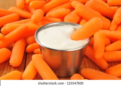 Baby Carrots With Ranch Dressing Dip