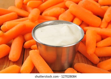 Baby Carrots With Ranch Dressing Dip