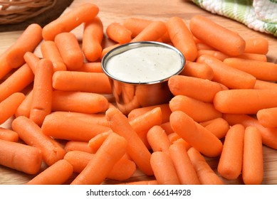 Baby Carrots With Ranch Dressing Dip