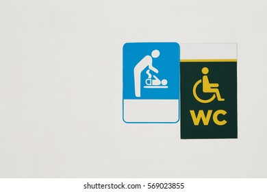 Baby Changing Icon Wc Disabled Icon Stock Photo 569023855 | Shutterstock