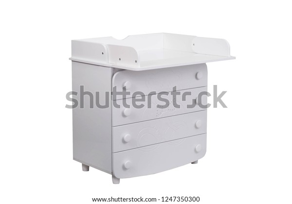 Baby Changing Table Dresser Objects Interiors Stock Image