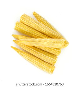 Baby Corn Isolated On White