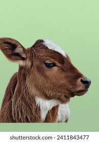 baby cow and calf png background