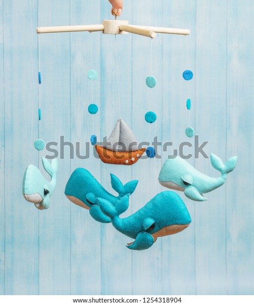 Baby Crib Mobile Kids Toys On Stock Photo Edit Now 1254318904