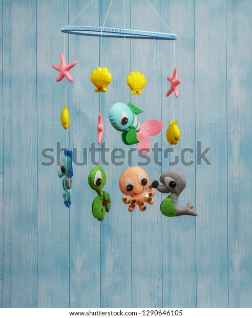 Baby Crib Mobile Kids Toys On Stock Photo Edit Now 1290646105