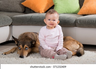 Baby With Dog