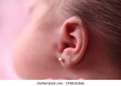 Baby Earring In Macro Photography