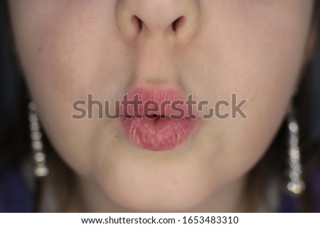 Similar – sulk Face Nose Mouth Lips