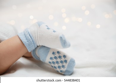 Baby Feet  In Socks