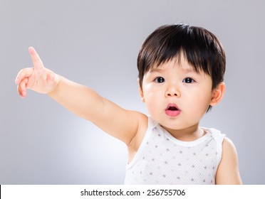 Baby With Finger Point To Front