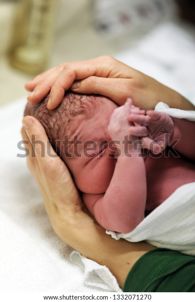 baby, in the first Moments after birth 